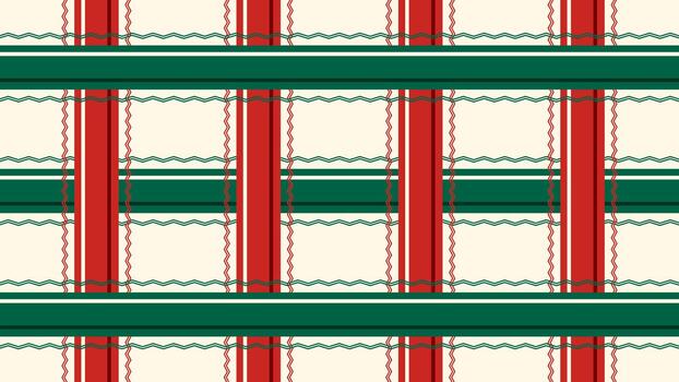 Christmas Fabric Pattern Design with Red and Green Holiday Plaid Style for Wrapping Paper Packaging Design Seasonal Craft Projects and Festive Decorative Background for Creative Use vector