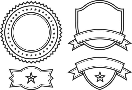 Retro Badge Maker Toolkit vector