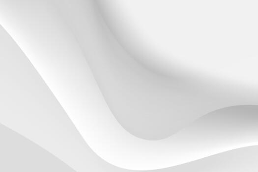 Abstract white background with smooth flowing waves design vector