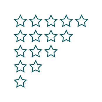 a set of stars to use in comments and searches vector