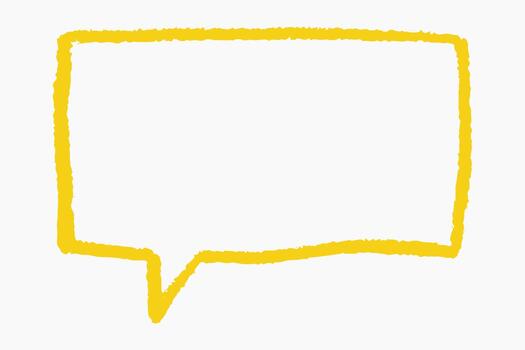 Text box chalkboard crayon speech bubble with hand drawn sketch lines. Charcoal accents and marker, naive details. The space inside blank for messages. vector