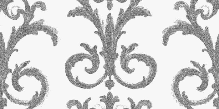 Decorative abstract background with rough textures and cut-out fragments, halftone edge dust, retro-style visual noise and paper shading. vector