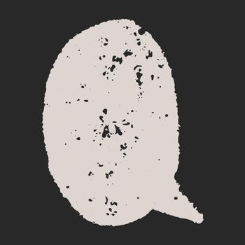 Text box chalkboard speech bubble drawn with pencil and charcoal strokes. Crayon marks add light texture, blank for notes. vector