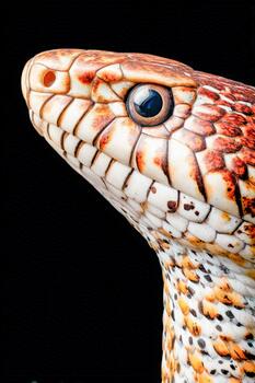 de cerca ver de un vistoso lagartija exhibiendo único patrones y texturas foto