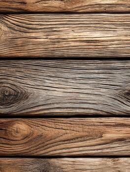 Natural wooden planks with distinct grain patterns perfect for design projects photo
