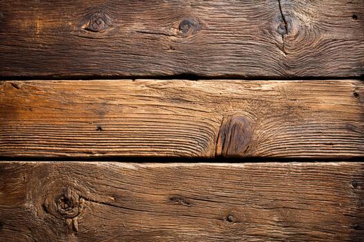 Rustic wooden planks arranged in a warm, natural pattern for design and decor photo
