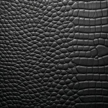Textured black leather background with intricate patterns photo