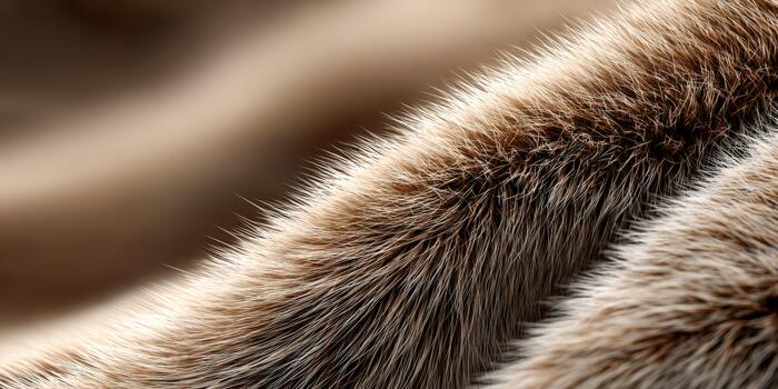 Soft textures of fur showcasing natural warmth and elegance in a cozy setting photo