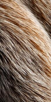 Close-up view of textured fur showing shades of brown and tan photo