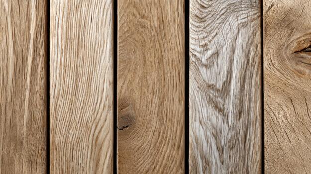 Wooden wall background with different types of wood photo