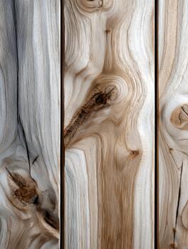 natural madera textura con único grano patrones y nudos en terroso tonos foto