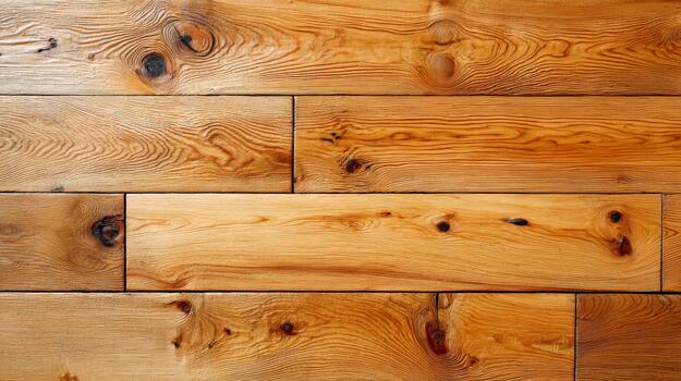 Beautiful warm-toned wooden floor with natural patterns and textures photo