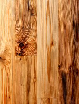 Beautiful wooden floor showing natural patterns and textures in a warm tone photo