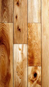 Detailed view of wooden floor texture highlighting natural patterns and colors photo