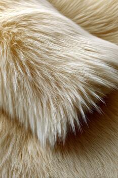 Soft golden fur texture with fine strands creating a warm, cozy appearance photo
