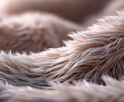 Warm and soft fluffy texture in a cozy environment for relaxation and comfort photo