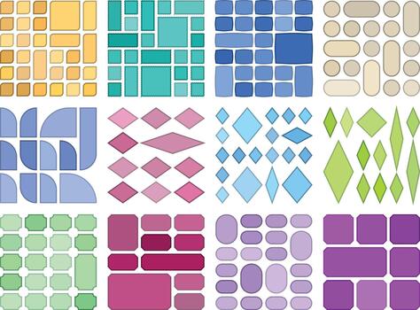 creativo bento cuadrícula modelo haz para moderno gráfico diseño proyectos vector