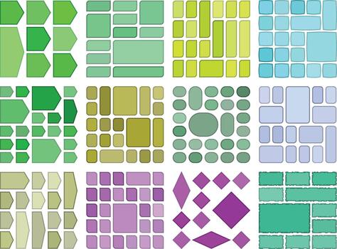 Fresh bento grid aesthetic mix for modern digital creation workflows vector