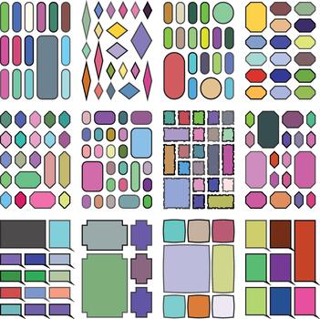 Minimal bento grid layout collection for stylish digital interfaces vector