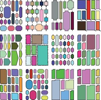 Professional creative grid compositions tailored for sleek UI systems vector