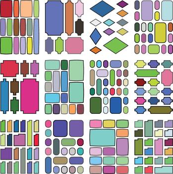 Modern stylish grid bundle designed for high end visual projects vector