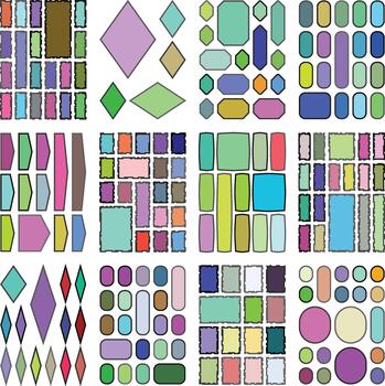 refinado bento cuadrícula mezcla ideal para minimalista ui desarrollo vector