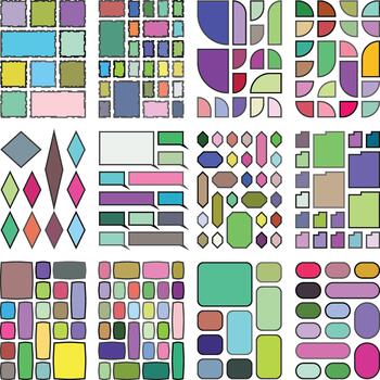 prima diseño mezcla rejillas creado para avanzado interfaz diseño vector