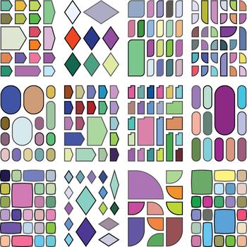 limpiar bento gráfico cuadrícula mezcla adecuado para moderno interfaz edificio vector