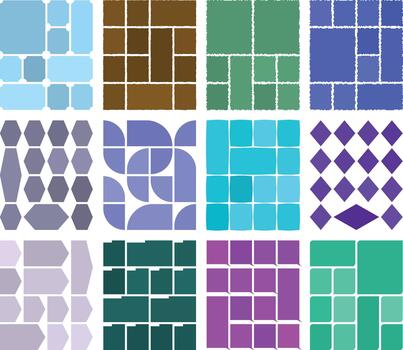 Modern creative layout grids ideal for structured digital design work vector