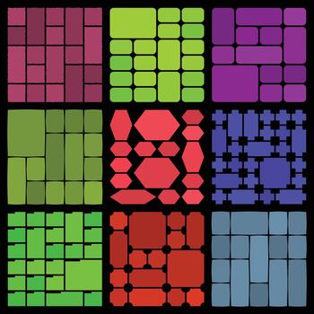 creativo bento cuadrícula diseño haz para moderno mínimo usuario interfaz diseños vector