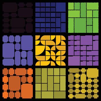 mínimo bento estilo cuadrícula elementos para suave intuitivo usuario interfaz organización vector