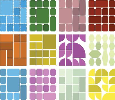 Clean bento grid layout concept designed for simple balanced creative compositions vector