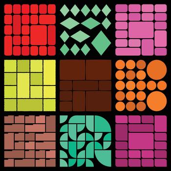 Versatile clean bento design system ideal for creative interface layout projects vector