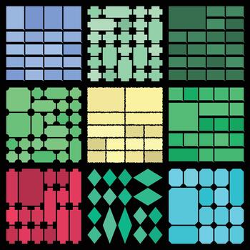 High quality bento grid layout collection for sleek contemporary design workflows vector