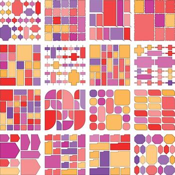 Professional elegant bento grid graphics crafted for trendy user interface projects vector