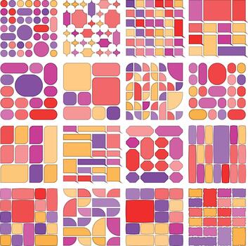 Minimal clean bento grid styles for versatile digital design layout projects vector