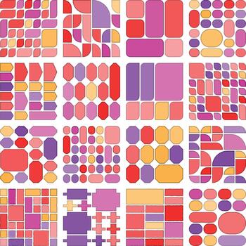 creativo geométrico bento cuadrícula patrones adecuado para diseño y marca Tareas vector