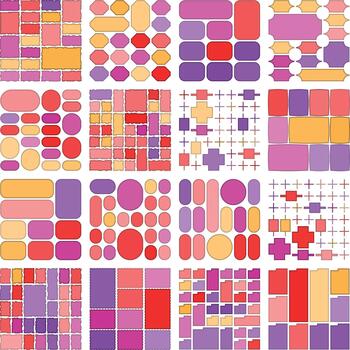 mínimo limpiar bento cuadrícula elementos hecho para profesional diseño uso vector