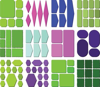 elegante geométrico bento cuadrícula gráficos adecuado para alto calidad diseño trabajo vector