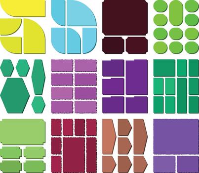 prima bento cuadrícula Compilacion diseñado para moderno ux diseño creación vector