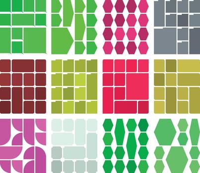 Stylish bento grid template set perfect for advanced interface customization vector