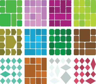 Modern bento grid layout designs for clean digital presentation workflows vector