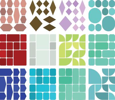 Advanced bento grid layout concepts for seamless graphic project integration vector