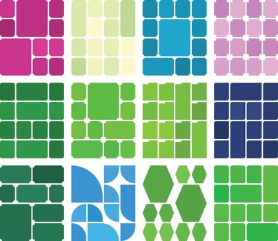 Flexible creative bento grid layout concepts for professional design routines vector