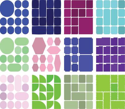 Sophisticated bento grid set tailored for expert interface creation vector