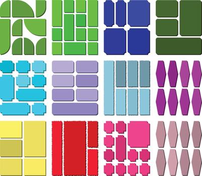 creativo bento cuadrícula marco de referencia haz para pulido interfaz diseños vector