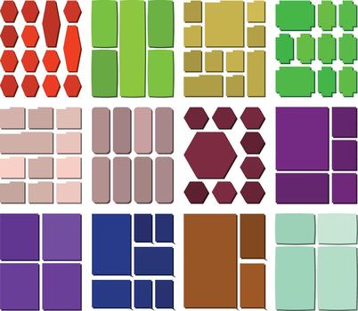 Elegant modular bento layout concepts perfect for digital branding vector