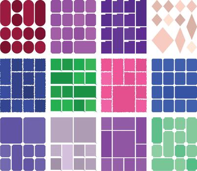 Stylish modular bento elements ideal for professional interface work vector