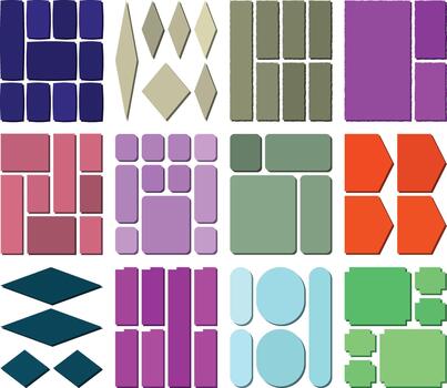 Unique clean bento layout ideas crafted for interface perfection vector