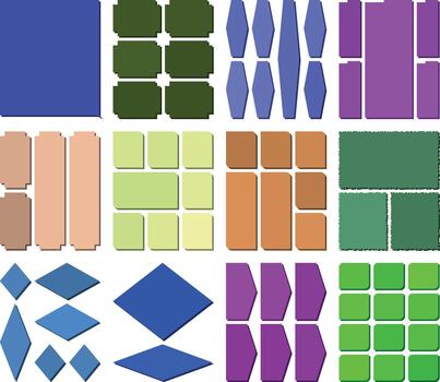 Versatile modular bento graphics for creative branding solutions vector